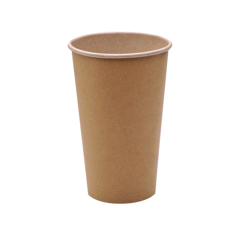 luckypack 16oz kraft single wall paper cup
