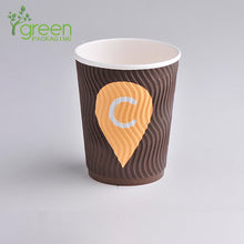 Load image into Gallery viewer, luckypack 10oz s ripple paper cup