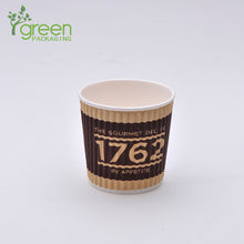Load image into Gallery viewer, luckypack 4oz vertical ripple paper cup