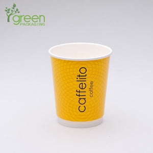 luckypack 12oz double wall paper cup