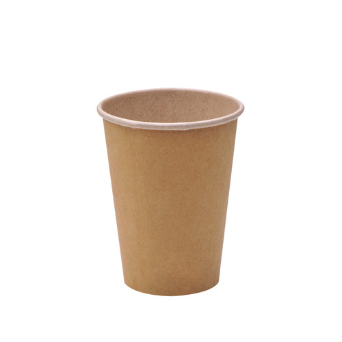 luckypack 12oz kraft single wall paper cup