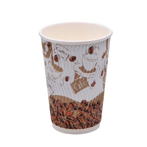 luckypack 16oz s ripple paper cup