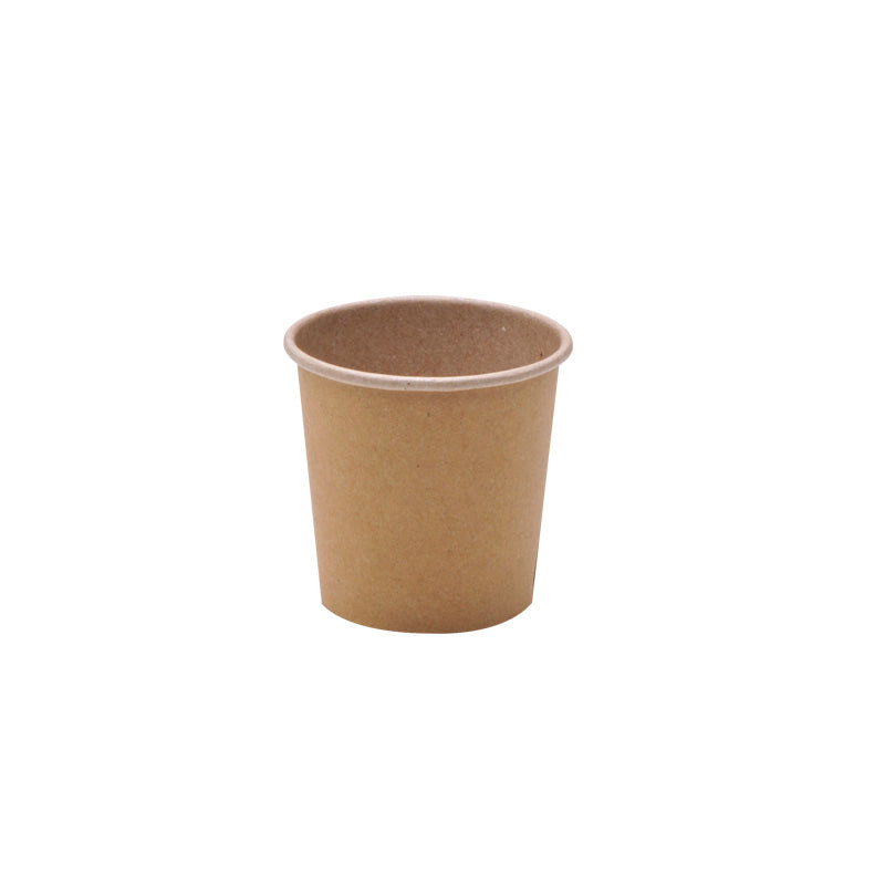 luckypack 4oz kraft single wall paper cup