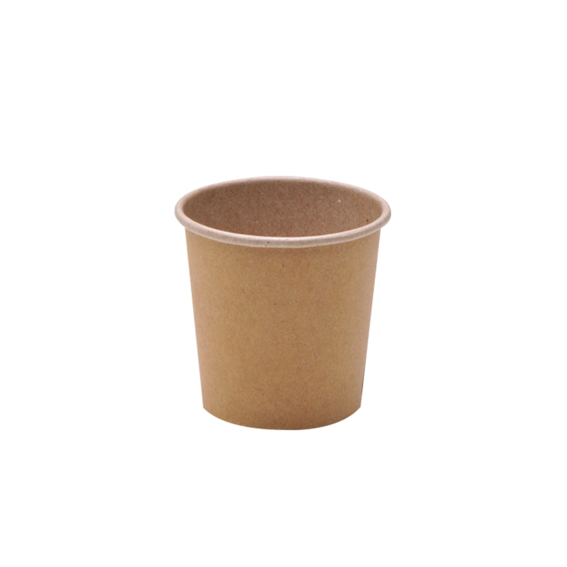 luckypack 6.5oz kraft single wall paper cup