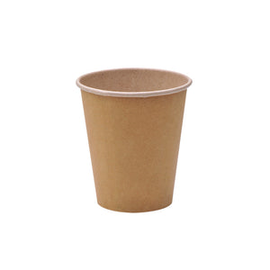 luckypack 8oz kraft single wall paper cup