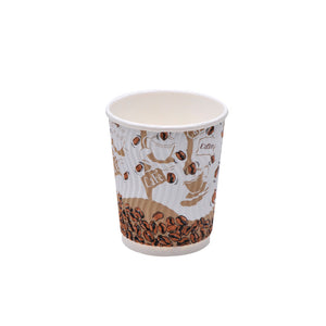 luckypack 8oz s ripple paper cup