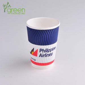 luckypack 12oz s ripple paper cup