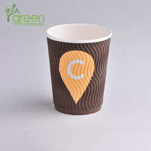 Load image into Gallery viewer, luckypack 12oz s ripple paper cup