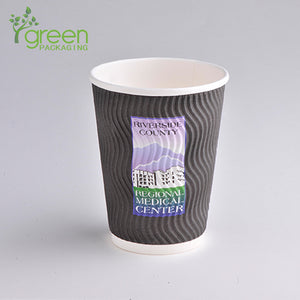 luckypack 12oz s ripple paper cup