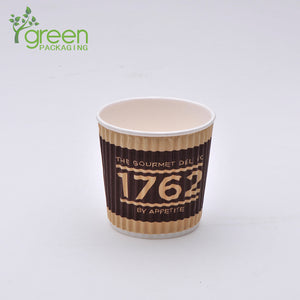 luckypack 4oz vertical ripple paper cup