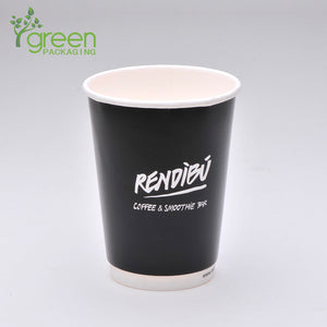 luckypack 12oz double wall paper cup